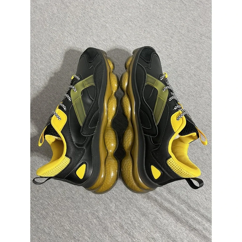 Mazino Shoes Mens Size 8 Black Yellow Eclipse Chunky‎ Dad Sneakers Eclipse-000